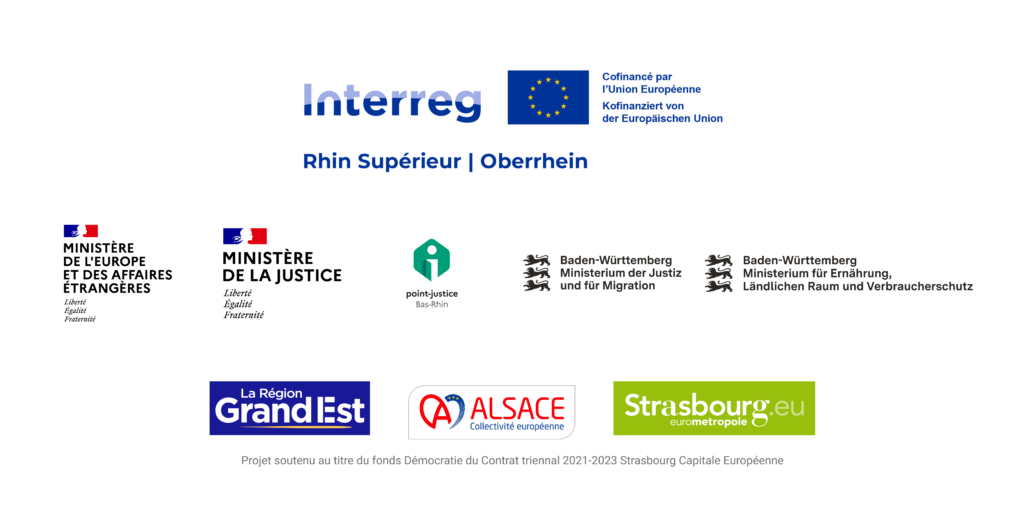 Les financeurs du projet Justice sans frontière