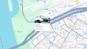 Bildausschnitt von Google Maps, der die genaue Position des ZEV in Kehl zeigt.