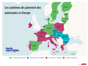 Les différents systèmes de paiement des autoroutes en Europe
