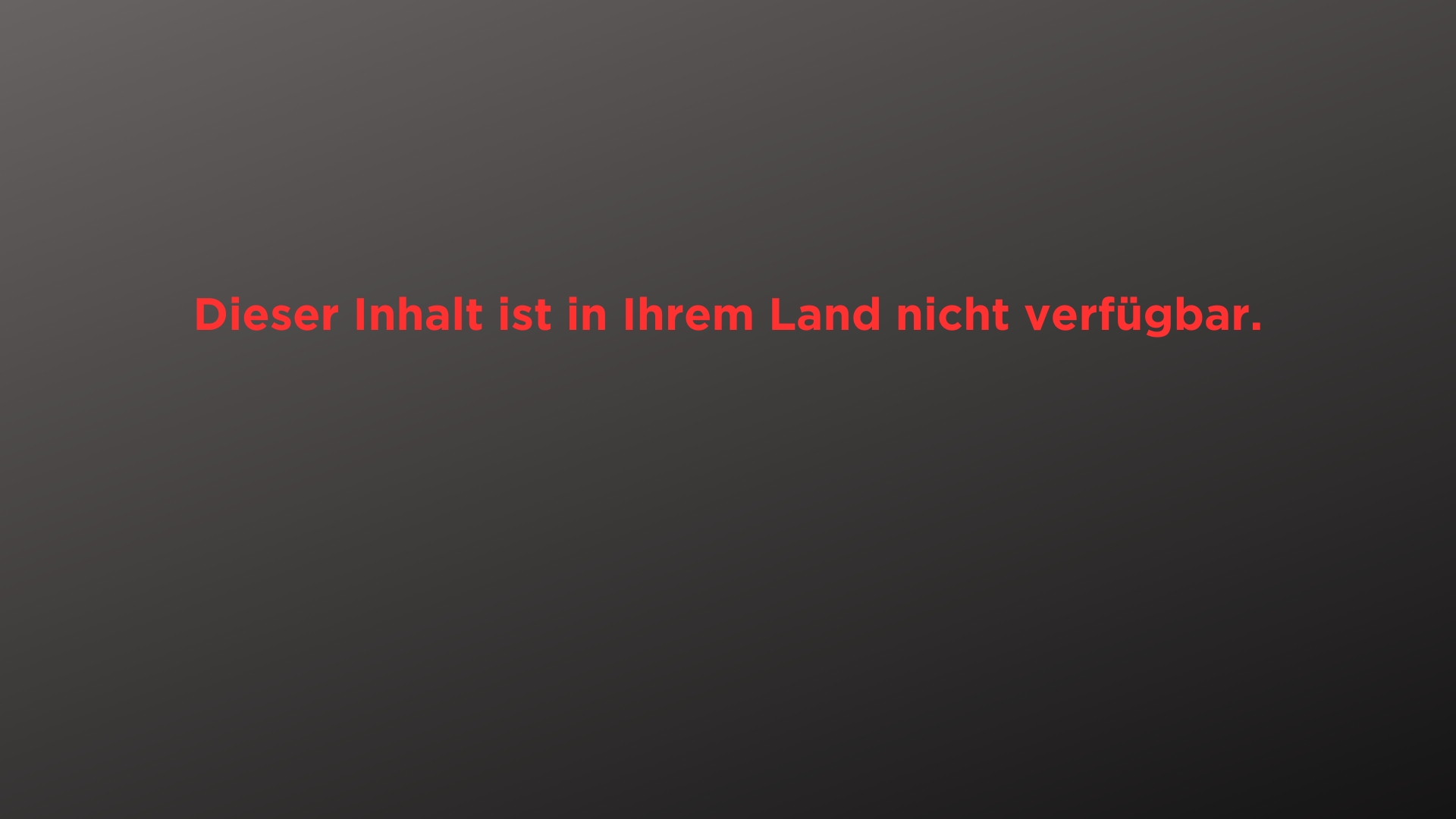 Symbolbild für Geoblocking: Ein schwarzer Bildschirm mit roter Schrift 