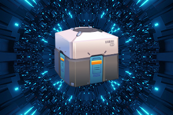 Eine Lootbox (Beutekiste) aus einem Videospiel.